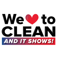 Cleaning enthusiasm displayed with heart